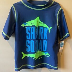 Carter’s Shark Squad Swimshirt - NWT - Blue/Green - Size 5